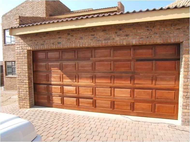 Garage door repairs centurion raised and fielded meranti double